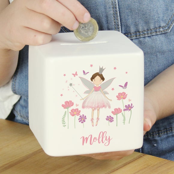 Click to view product details and reviews for Personalised Fairy Princess Ceramic Money Box.