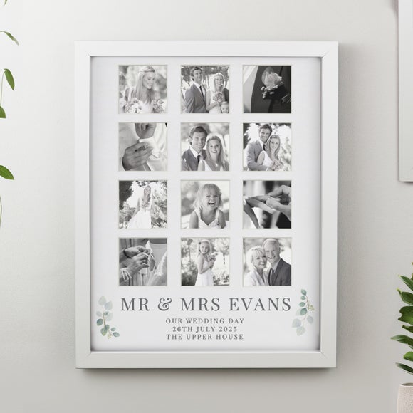 View Personalised Wedding Multi Photo Frame View Personalised Wedding Multi Photo Frame