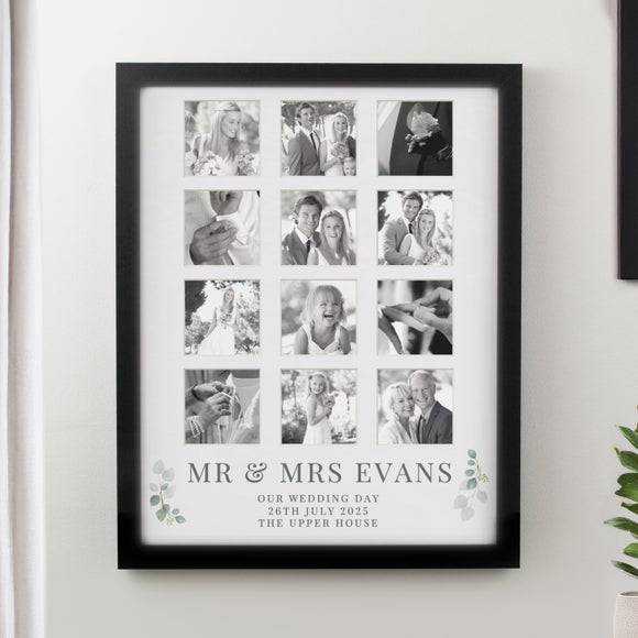 View Personalised Wedding Multi Photo Frame View Personalised Wedding Multi Photo Frame
