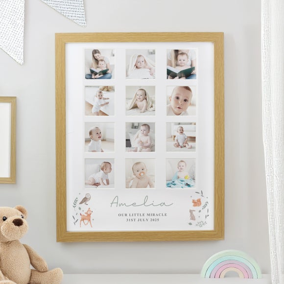 Personalised Woodland Animal Multi Photo Frame