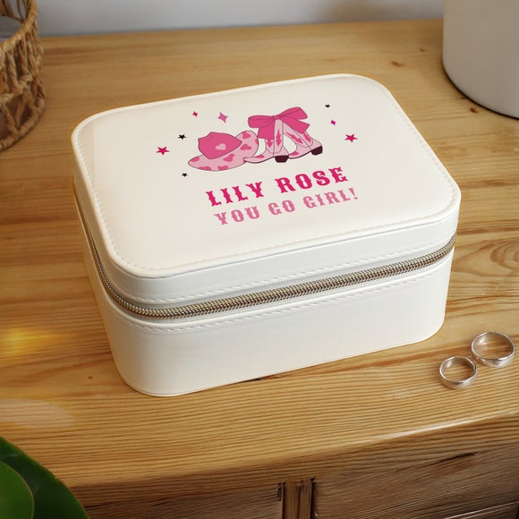 Click to view product details and reviews for Personalised Cowgirl Jewellery Box.