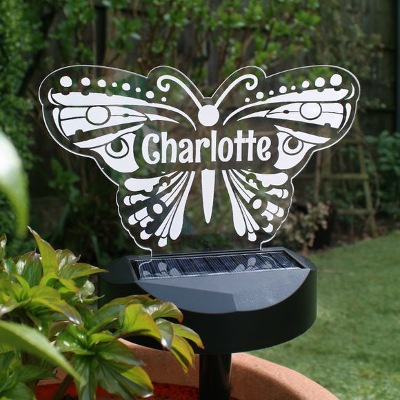 View Personalised Butterfly Solar Light View Personalised Butterfly Solar Light