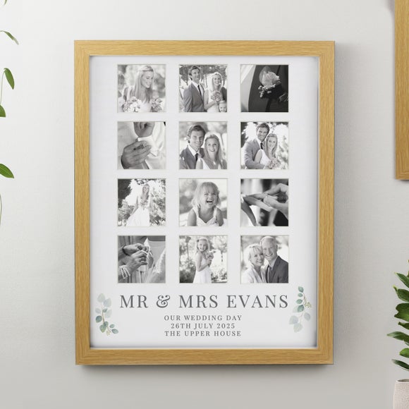 View Personalised Wedding Multi Photo Frame View Personalised Wedding Multi Photo Frame