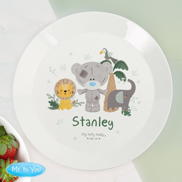 Click to view product details and reviews for Personalised Tiny Tatty Teddy Jungle Animals Plate. Click to view product details and reviews for Personalised Tiny Tatty Teddy Jungle Animals Plate.