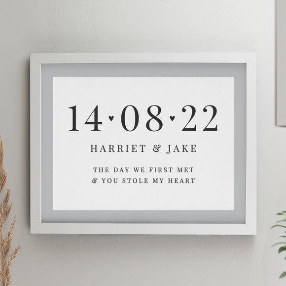 View Personalised Special Date Poster Frame View Personalised Special Date Poster Frame