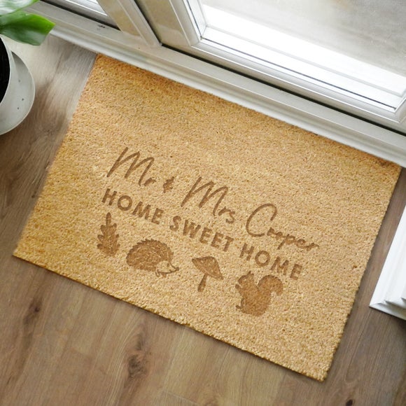 Click to view product details and reviews for Personalised Pumpkin Indoor Doormat.