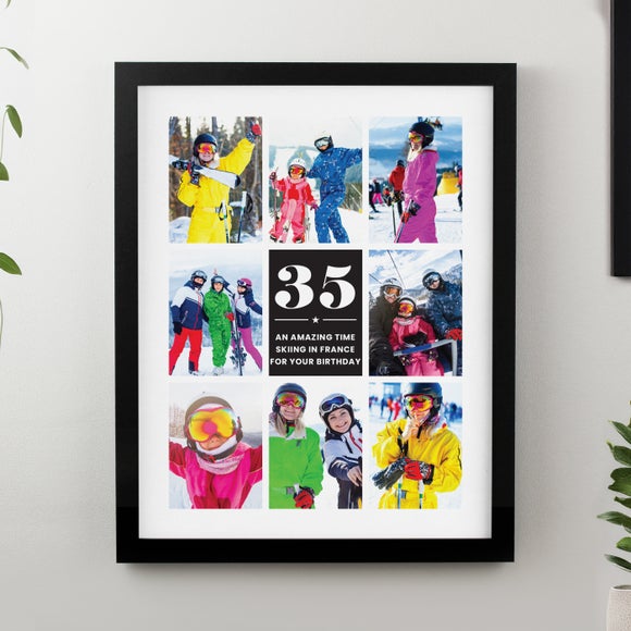 View Personalised Big Number Multi Photo Poster Frame View Personalised Big Number Multi Photo Poster Frame