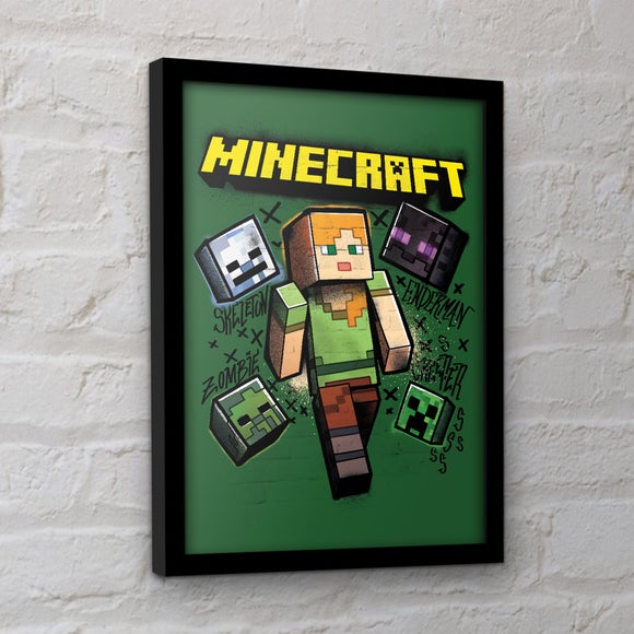 View Minecraft Alex Framed Print