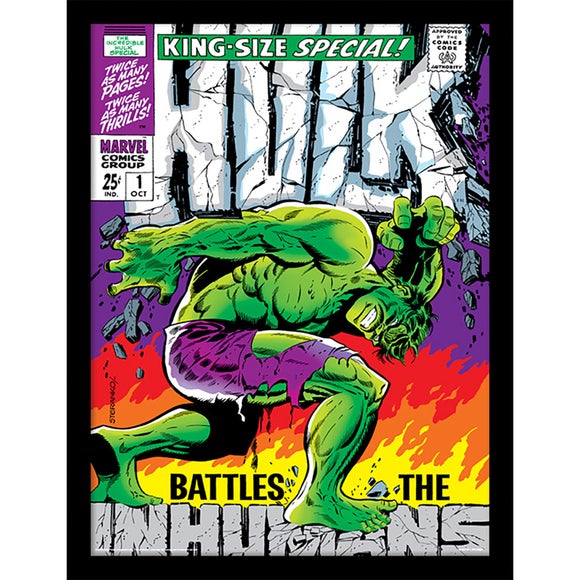 Incredible Hulk Inhumans Framed Print