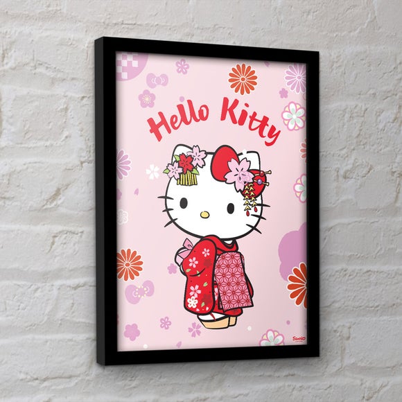 Click to view product details and reviews for Hello Kitty Kimono Collector Framed Print.