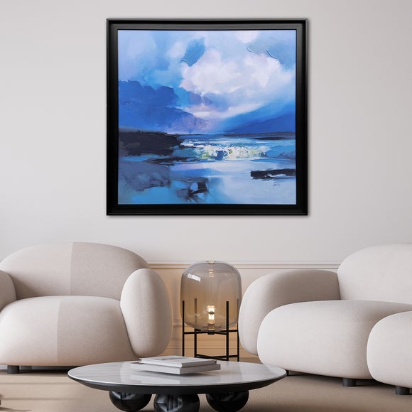 Blue Awe by Scott Naismith Framed Canvas