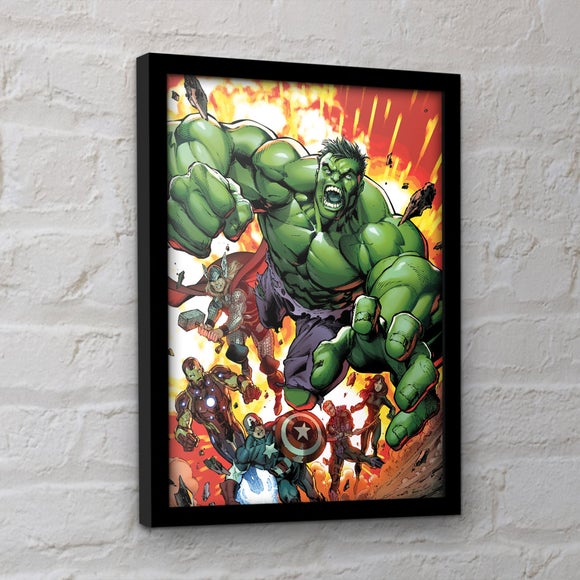 Click to view product details and reviews for Marvel Classic Avengers Assemble Vol 2 Framed Print.