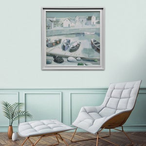 Pebble By Claire Henley Framed Canvas