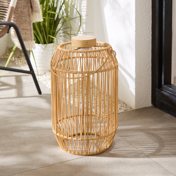 Weaved Rechargeable Touch Dimmable Outdoor Lantern