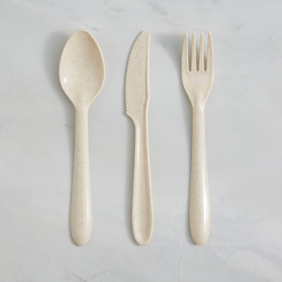 Plastic 24 Piece Cutlery Set