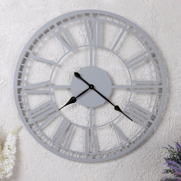 Charles Bentley Malham Indoor Outdoor Round Skeleton Wall Clock