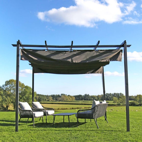 View Charles Bentley 3x3m Pergola Gazebo View Charles Bentley 3x3m Pergola Gazebo