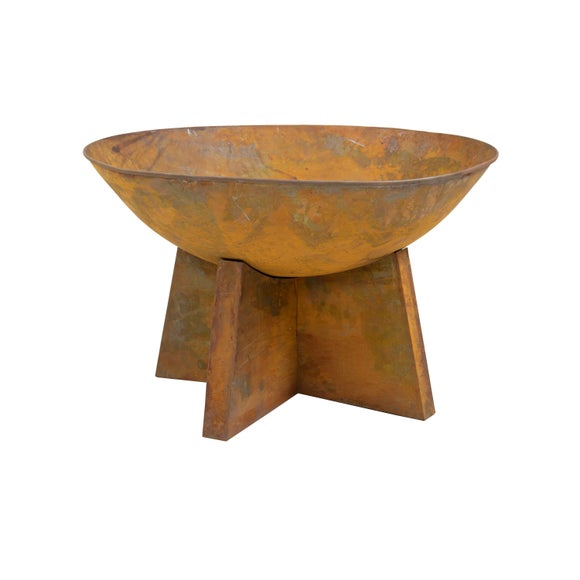 Click to view product details and reviews for Charles Bentley Oxidized Rust Finish Fire Pit.