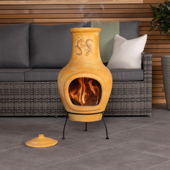 Charles Bentley Large Terracotta Clay Chimnea