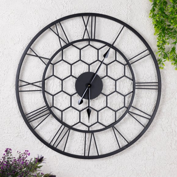 Click to view product details and reviews for Charles Bentley Stanwick Indoor Outdoor Round Skeleton Wall Clock.