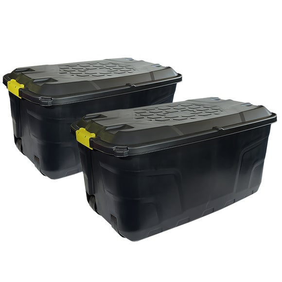 Charles Bentley Set of 2 Heavy Duty Trunk on Wheels
