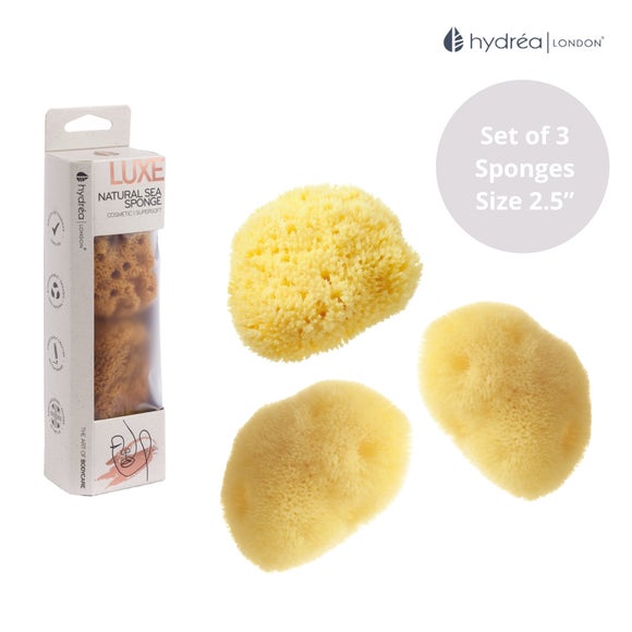 Hydrea London Pack of 2 Fina Silk Sponges with Honeycomb Sponge Set