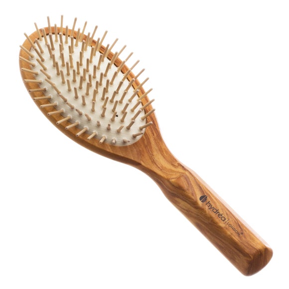 Click to view product details and reviews for Hydrea London Olive Wood Hair Brush.
