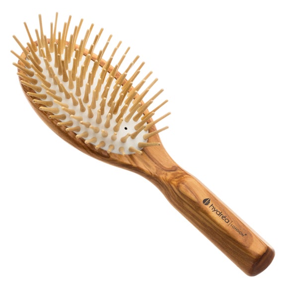 Hydrea London Olive Wood Smooth Detangle Hair Brush