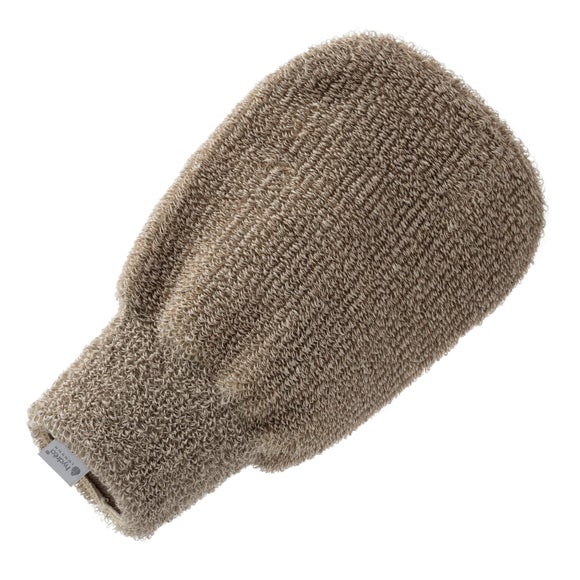 Hydrea London Elemental Exfoliating Linen Mitt with Copper