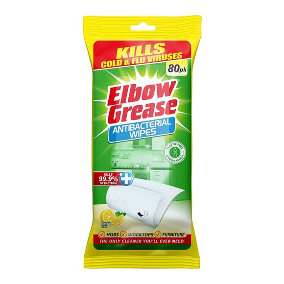 Elbow Grease Anti Bacterial Lemon Wipes