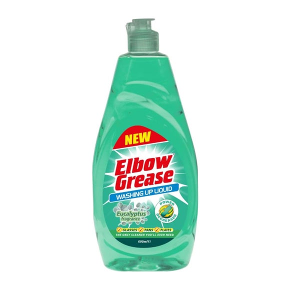 Elbow Grease Washing Up Liquid Eucalyptus, 600ml