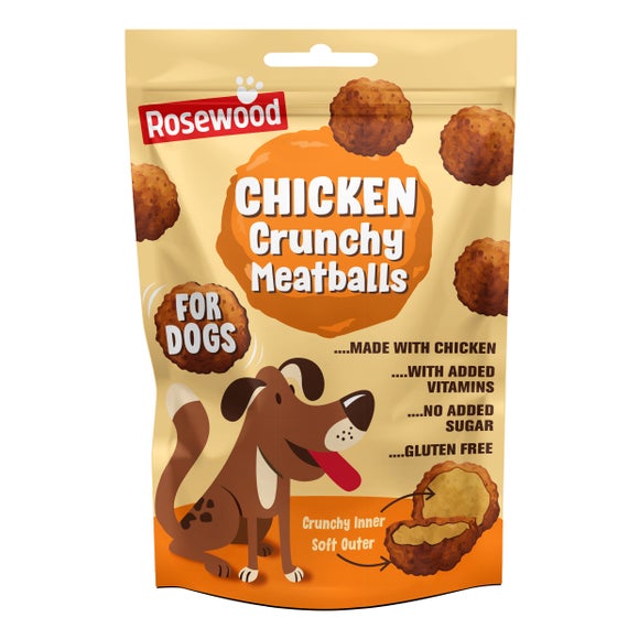 Rosewood Chicken Crunchy Meatballs For Dogs, 140g