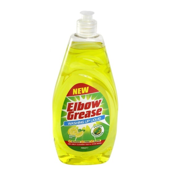Elbow Grease Washing Up Liquid Lemon, 600ml