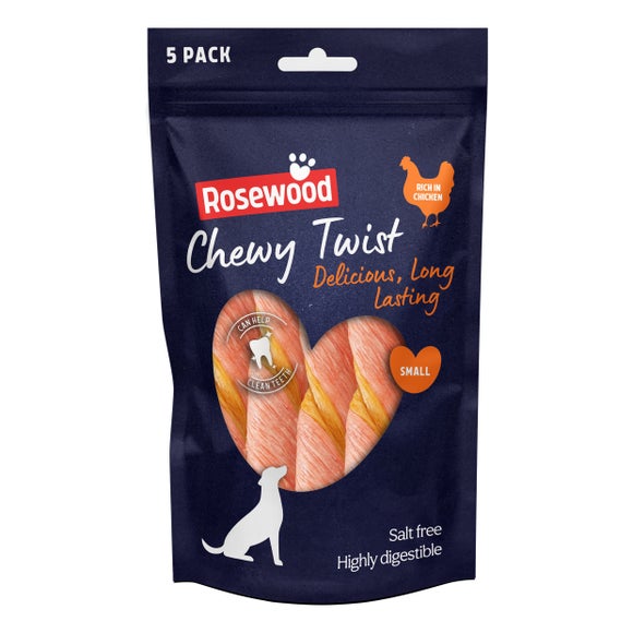 Click to view product details and reviews for Rosewood Pack Of 5 Chewy Twists 115g.
