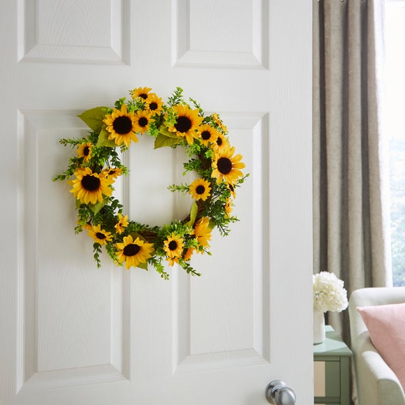 Artificial Sunflower Wreath