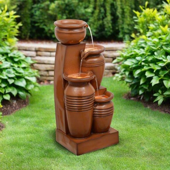 Teamson 4 Tier Cascading Urn Water Feature