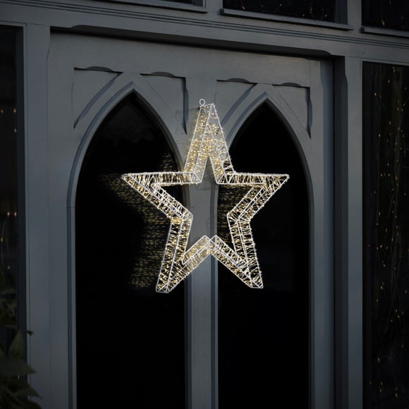 Charles Bentley Light Up Indoor Outdoor 5 Point Star