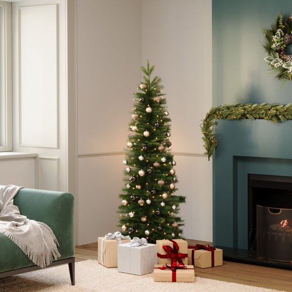 Charles Bentley 6ft Pre-Lit Pnecil Christmas Tree