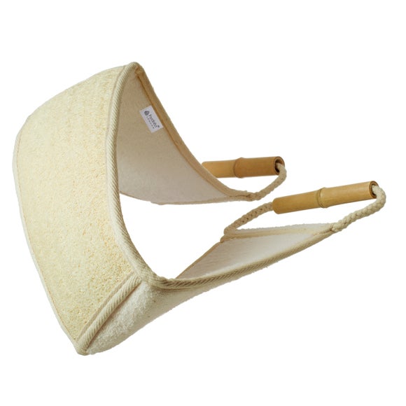 Hydrea London Bamboo and Loofah Exfoliating Back Strap