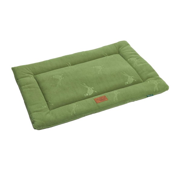 House Of Paws Embossed Pheasant Fleece Crate Mat
