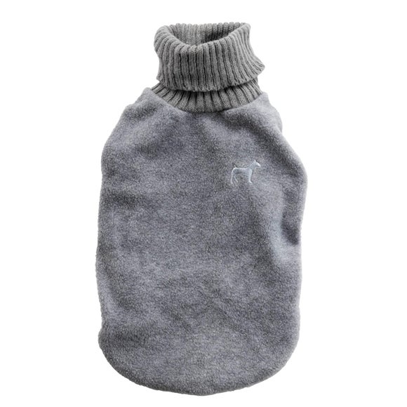 House of Paws Grey Fleece Knitted Dog Jumper