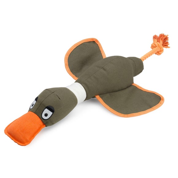 House of Paws Duck Canvas Thrower Dog Toy