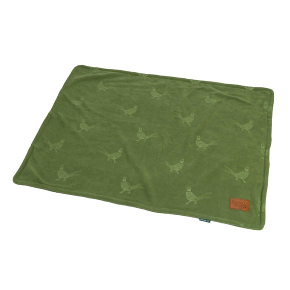 Click to view product details and reviews for House Of Paws Embossed Pheasant Fleece Blanket.