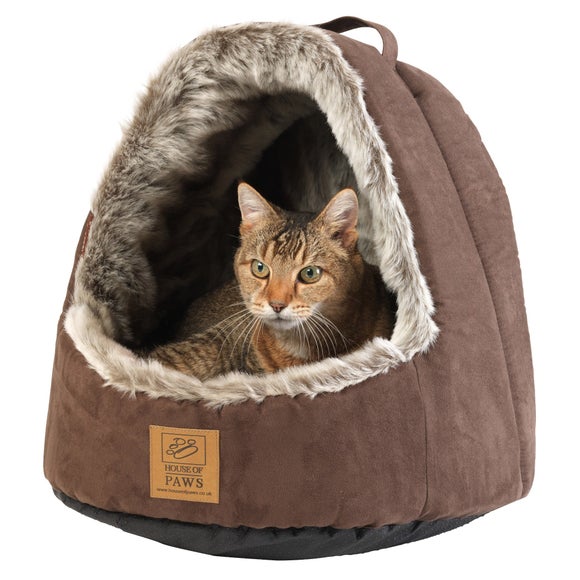 House of Paws Hooded Arctic Cat Bed