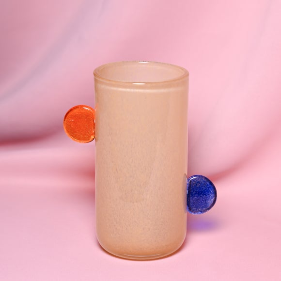 View Raspberry Blossom Bobble Handled Yellow Glass Vase View Raspberry Blossom Bobble Handled Yellow Glass Vase