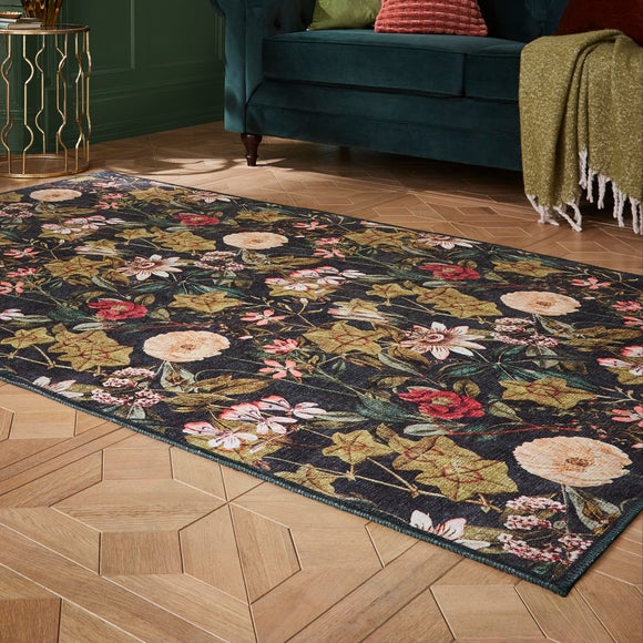 Clarke and Clarke Passiflora Washable Rug