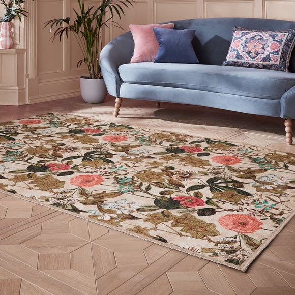 Clarke and Clarke Passiflora Washable Rug