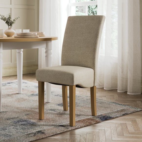 Aiden Set of 2 Dining Chairs, Boucle