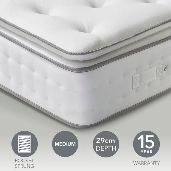 Hotel 1200 Pocket Memory Foam Pillow Top Hybrid Mattress