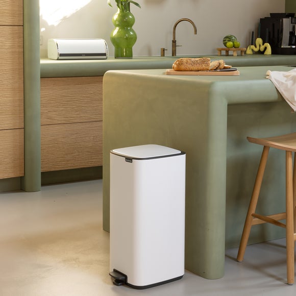 Brabantia Bo 30L Steel Pedal Bin with Inner Bucket